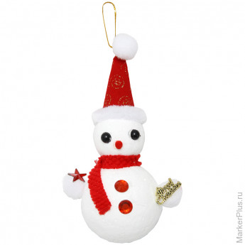 Новогоднее украшение подвеска "Снеговик" 15см