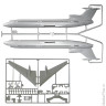 Модель для склеивания САМОЛЕТ, "Авиалайнер пассажирский российский Ту-154М", масштаб 1:144, ЗВЕЗДА, 