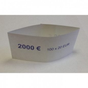 Кольцо бандерольное номинал 20 евро, 500 шт/уп, комплект 500 шт
