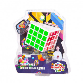 Игра-головоломка Junfa Кубикубс Куб 4х4, на блистере ZY761102