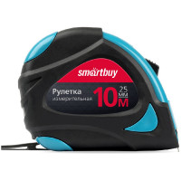 Рулетка измерительная Smartbuy, 10м*19мм, прорезиненный корпус, 2 фиксатора, усиленный зацеп