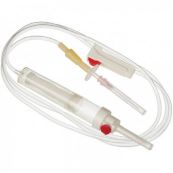 Система переливания крови одноразовая (пластик. игла) KDM, 400 шт/уп, комплект 400 шт