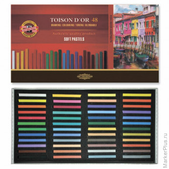 Пастель сухая 48 ЦВЕТОВ KOH-I-NOOR "Toison D'or", мягкая, 8516/48, 8516048005KS Пастель сухая 48 ЦВЕТОВ KOH-I-NOOR "Toison D'or", мягкая, 8516/48, 8516048005KS