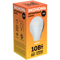 Лампа светодиодная Старт ECO LED GLS E27, 10W30, 2 шт/в уп