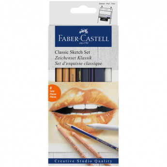 Набор художественных изделий Faber-Castell 'Classic Sketch', 6 предметов, картон. упак.