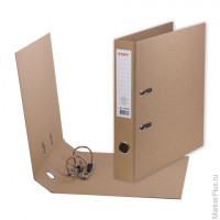 Папка-регистратор STAFF 'Basic' картонная, без покрытия и уголка, 75 мм, 225943