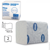 Бумага туалетная KIMBERLY-CLARK Kleenex, комплект 36 шт., Ultra, листовая, 200 л., 18,6х12,5 см, 2-слойная, диспенсер 601545, 8408, комплект 36 шт