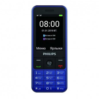 Мобильный телефон Philips E182 Xenium (Blue)