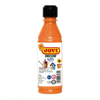Краска акриловая художественная JOVI, 250мл, пластиковая бутылка, оранжевый