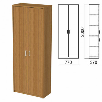 Шкаф закрытый 'Арго', 770х370х2000 мм, орех (КОМПЛЕКТ)