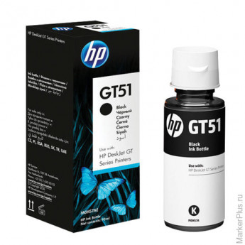 Чернила HP GT51 (M0H57AE) для СНПЧ DeskJet GT 5810/5820, черный, ресурс 5000 стр., оригинальные