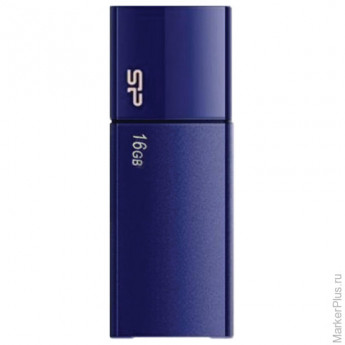 Флэш-диск 16 GB, SILICON POWER U05 USB 2.0, синий, SP16GBUF2U05V1D