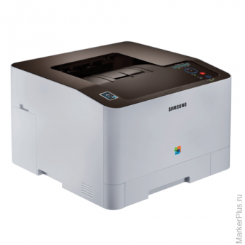 Принтер лазерный цветной SAMSUNG SL-C1810W А4 18стр/мин 40000стр/мес Wi-Fi сет/карта(с каб USB)