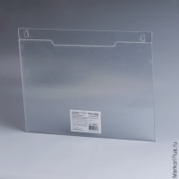 Подставка для рекламных материалов BRAUBERG (БРАУБЕРГ), А4, горизонтальная, 297х210 мм, настенная, 2