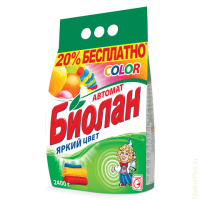 Стиральный порошок-автомат 2,4 кг, БИОЛАН Color (Нэфис Косметикс), 103-4