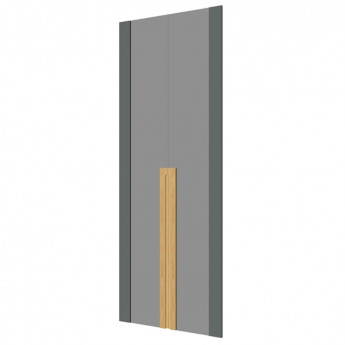 Дверь REMO стеклянная высокая REM-03.2 графит/стекло серое (2шт. в уп.)