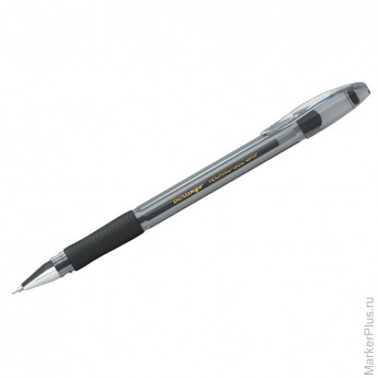 Ручка гелевая "Techno-Gel Grip", чёрная, 0,5мм, грип, 12 шт/в уп