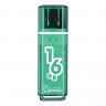 Накопитель Smartbuy Glossy, 16Gb, USB 2.0, зел, SB16GBGS-G
