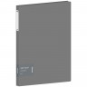 Папка на 4 кольцах Berlingo "Soft Touch", 24мм, 700мкм, серая, D-кольца, с внутр. карманом