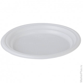 Тарелки одноразовые, десертные белые, диаметр 165-170мм 100шт/упак эконом