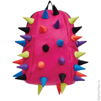 Рюкзак MADPAX "Rex 2 Full", универсальный, молодежный, 32 л, розовый, "Цветные шипы", 46х35х20 см, K