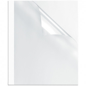 Обложка для термопереплета А4 Fellowes, 200г/кв.м, белый картон, корешок 3мм, 100шт