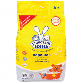 Стиральный порошок для машинной стирки Ушастый нянь, 6кг