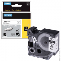 Картридж для принтеров этикеток DYMO Rhino, 19 мм х 1,5 м, термоусадочная трубка, черный шрифт, бела