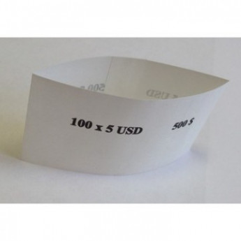 Кольцо бандерольное номинал 5$, 500 шт/уп, комплект 500 шт
