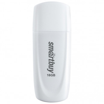 Флеш-диск 16 GB SMARTBUY Scout USB 2.0, белый, SB016GB2SCW