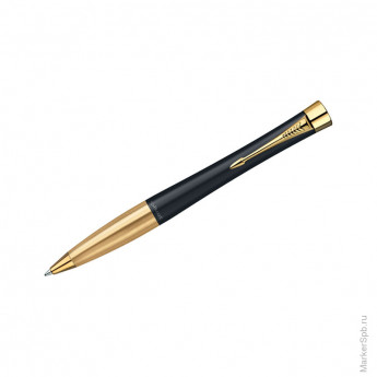 Ручка шариковая "Urban Muted Black Lacquer GT" синяя, 1,0мм, поворотный механизм, подар.уп.