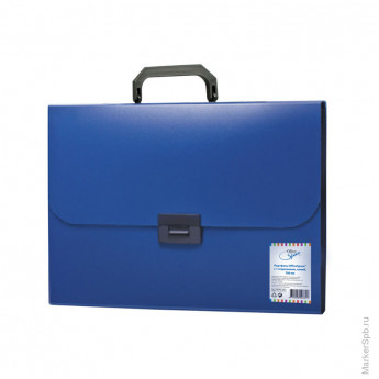 Папка-портфель 1 отделение OfficeSpace®, 700мкм, синий