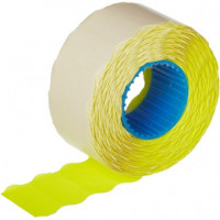 Этикет-лента 26х12 желт волна 1000шт/рул 10рул/уп, комплект 1000 шт