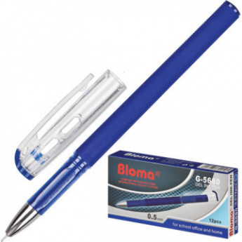 Ручка гелевая G-5680 синий,0,5мм,конусный наконечник