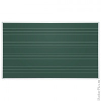 Доска для мела магнитная, 85x100 см, зеленая, под ноты, алюминиевая рамка, EDUCATION "2х3",