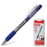Ручка шариковая ОФИСМАГ RBP032, автоматическая, корпус с резиновым упором, 0,7 мм, синяя, 141294
