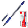 Ручка шариковая масляная CELLO "Technotip", корпус прозрачный, толщина письма 0,6 мм, резиновый держатель, синяя, 305228020/к