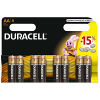 Батарейка Duracell Basic AA (LR06) алкалиновая, 8BL 8 шт/в уп