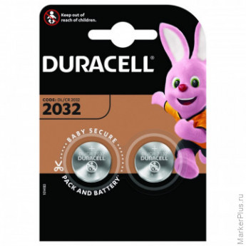 Батарейка DURACELL CR2032 3V Lithium для электронных устройств бл/2