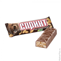 Шоколадный батончик "Спринт", мягкая карамель и арахис в шоколадной глазури, 50 г, КЗ1389