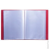 Папка 40 вкладышей BRAUBERG стандарт, красная, 0,7 мм, 221602
