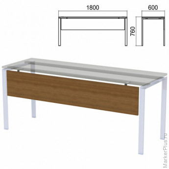 Царга к столам на металлокаркасе "Арго", шириной 1800 мм, орех