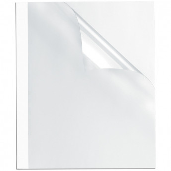 Обложка для термопереплета А4 Fellowes, 200г/кв.м, белый картон, корешок 6мм, 100шт