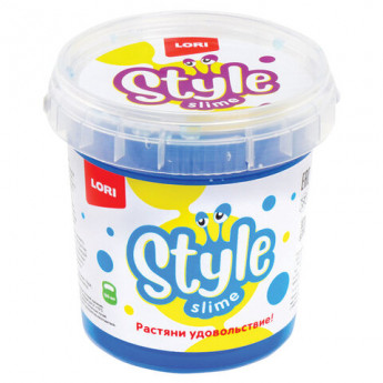 Слайм Style Slime классический "Лазурный с ароматом тутти-фрутти", 150 мл., LORI, Сл-004