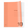 Тетрадь 18л., клетка BG 'UniTone. Neon', пластиковая обложка, неон оранжевый