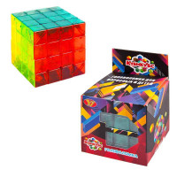 Игра-головоломка Junfa Кубикубс Куб 4х4 прозрачный, в коробке ZY761320
