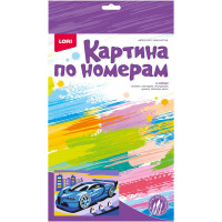Картина по номерам для малышей Спортивный автомобиль набор Ркн-071