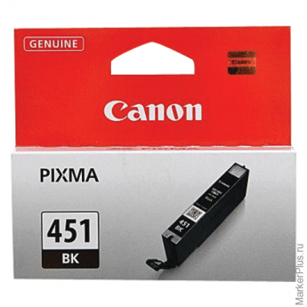 Картридж струйный CANON (CLI-451Bk) Pixma iP7240 и другие, черный, оригинальный, 6523В001