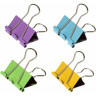 Зажимы для бумаг Attache Bright Colours 32мм,цветн, 12шт/уп в карт.коробке, комплект 12 шт
