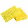 Губки для посуды 110 х 70 х 20 мм ЦЕЛЛЮЛОЗНЫЕ, КОМПЛЕКТ 5 штук, желтые, LAIMA, 700259